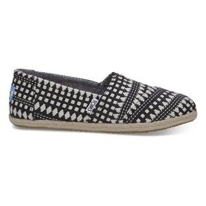 Toms Classic Black Diamond Tribal Rope Sole